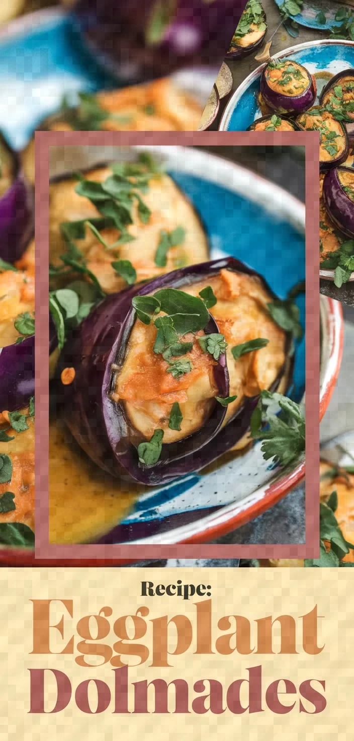 A photo of Recipe Of The Week Eggplant Dolmades