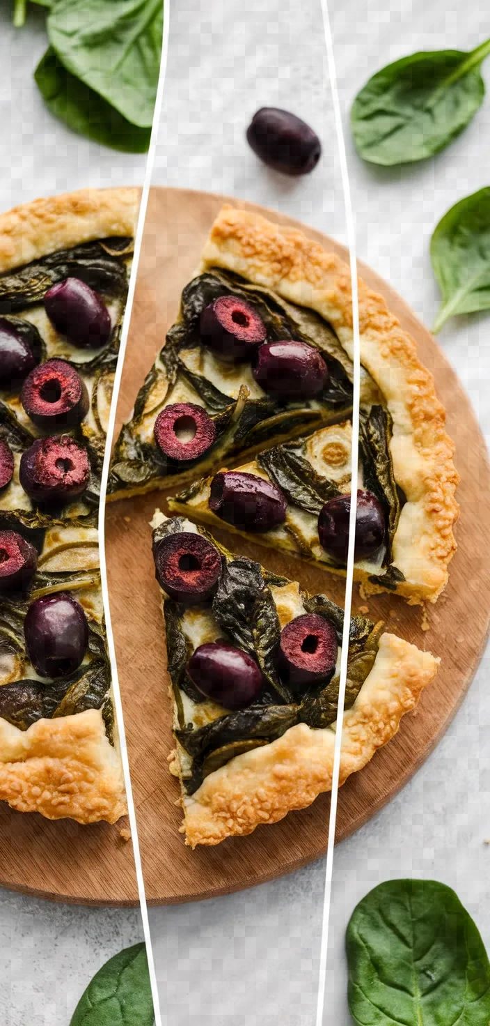 A photo of Spinach And Olive Tart Recipe