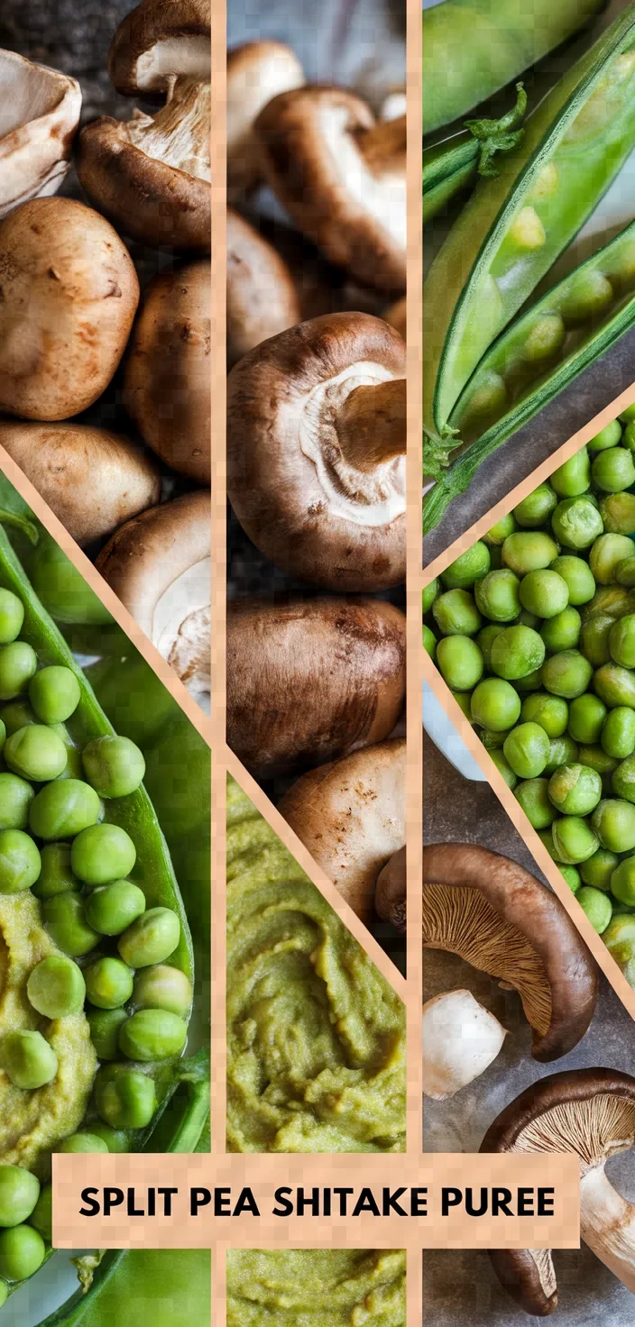A photo of Split Pea Puree W Shitakes Recipe