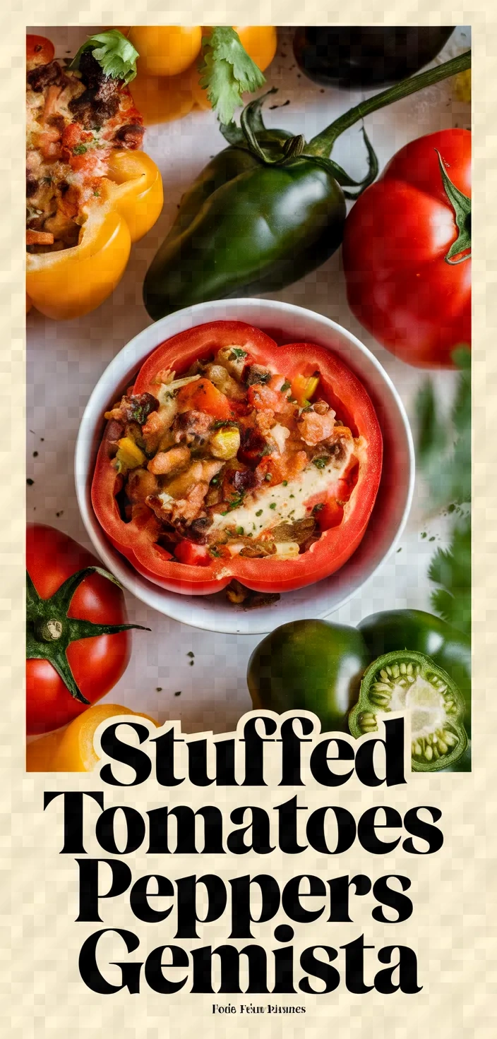 A photo of Stuffed Tomatoes Peppers Gemista Recipe