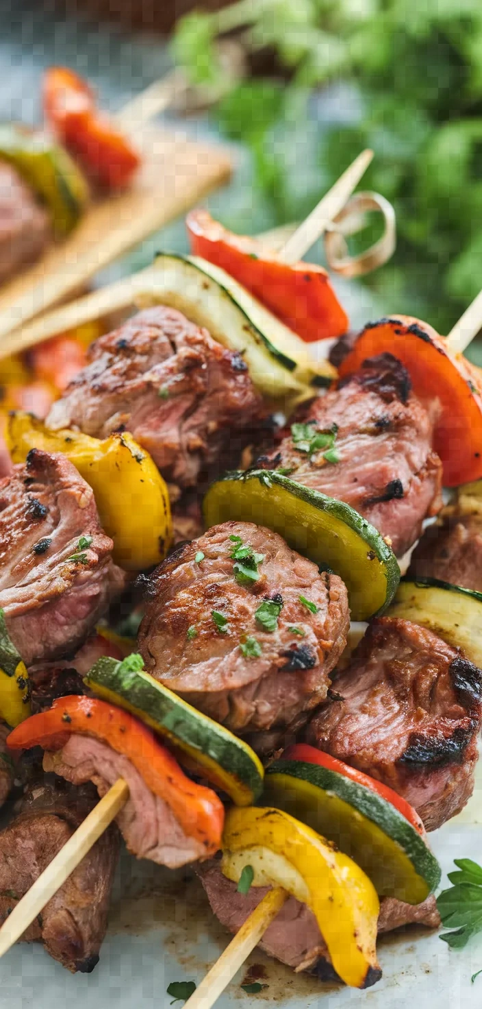 Lamb And Vegetable Souvlaki Recipe