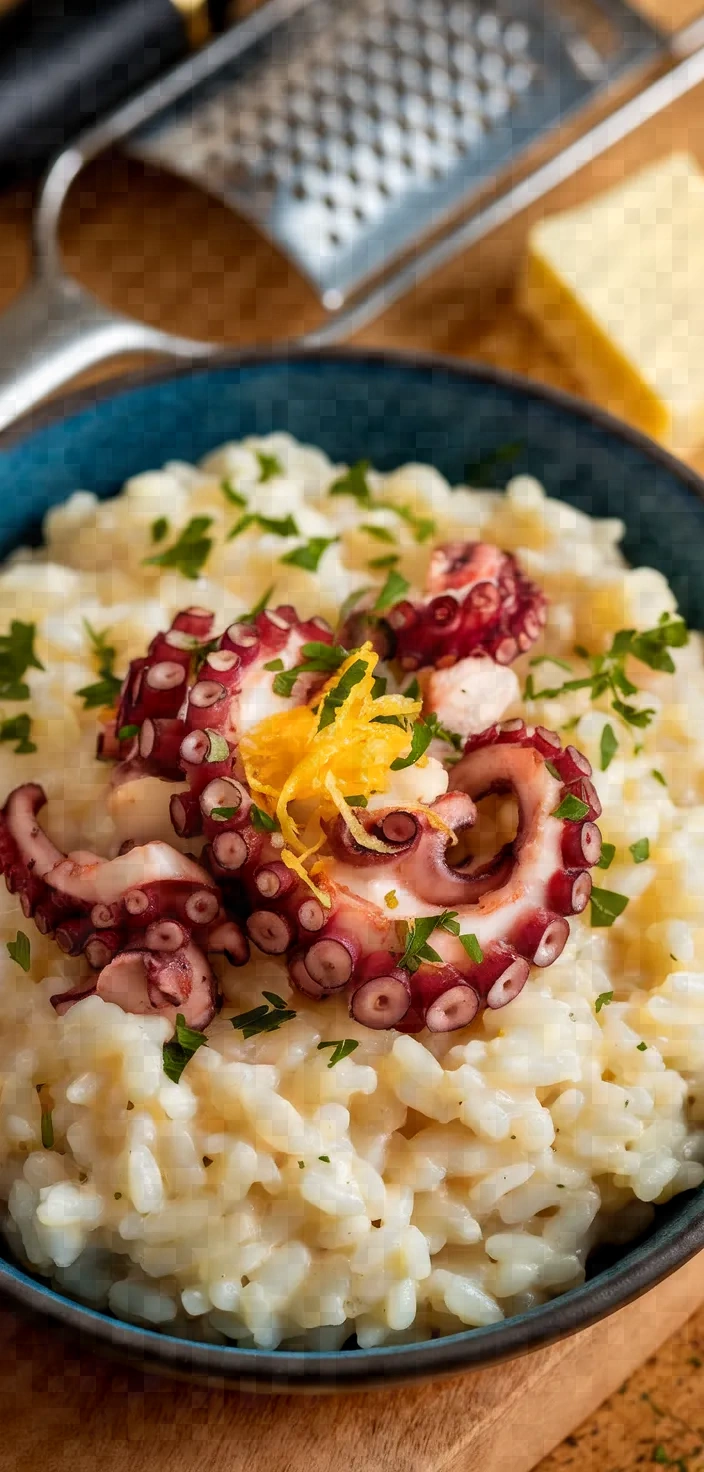Ingredients photo for Octopus Risotto Recipe
