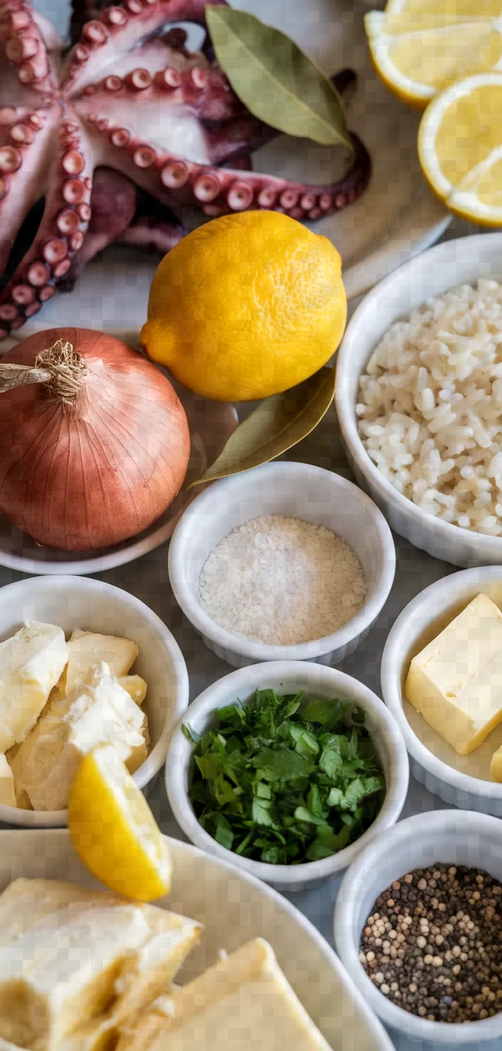 Ingredients photo for Octopus Risotto 2 Recipe
