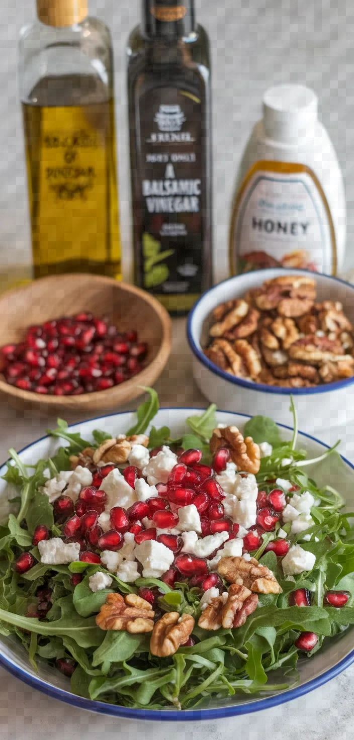 Ingredients photo for Pomegranate Arugula Salad Recipe