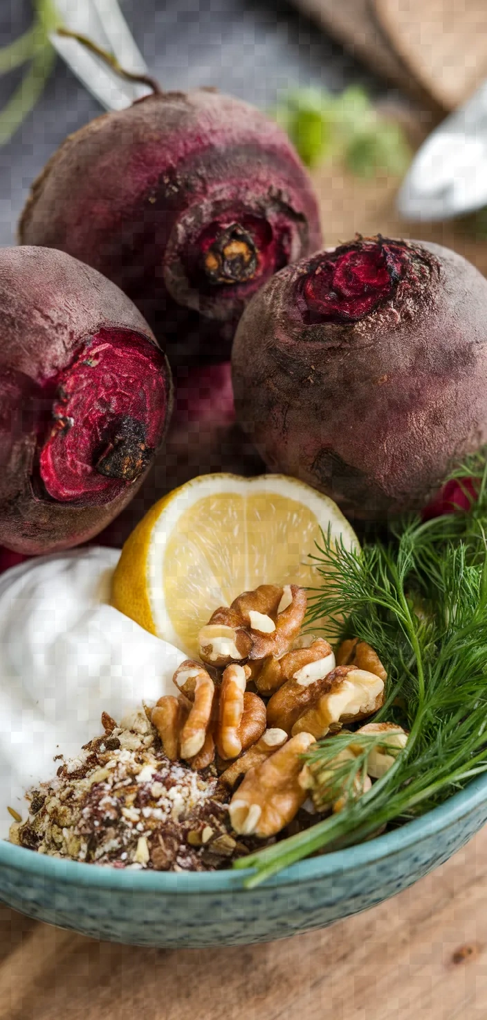 Ingredients photo for Recipe Of The Day Beet Walnutyogurt Salad