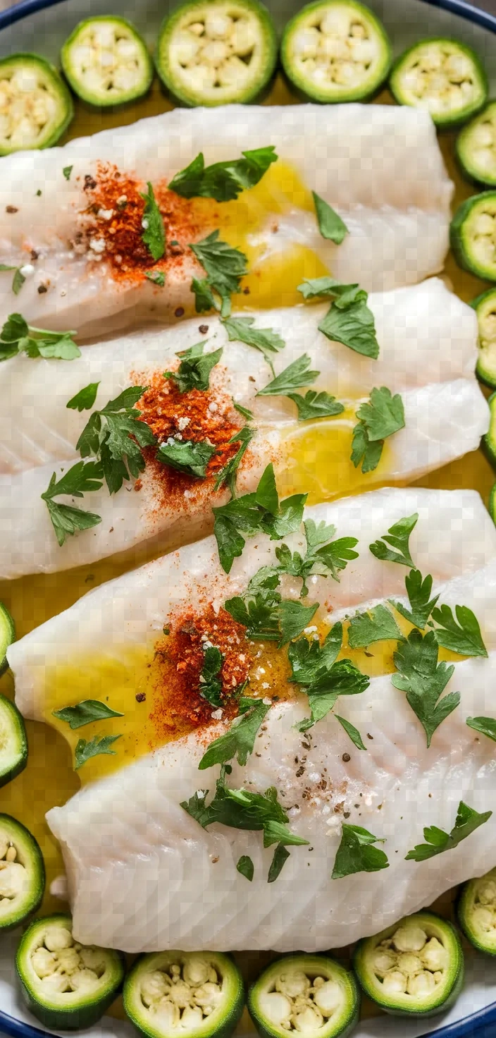 Ingredients photo for Recipe Of The Day Fish Baked With Okra