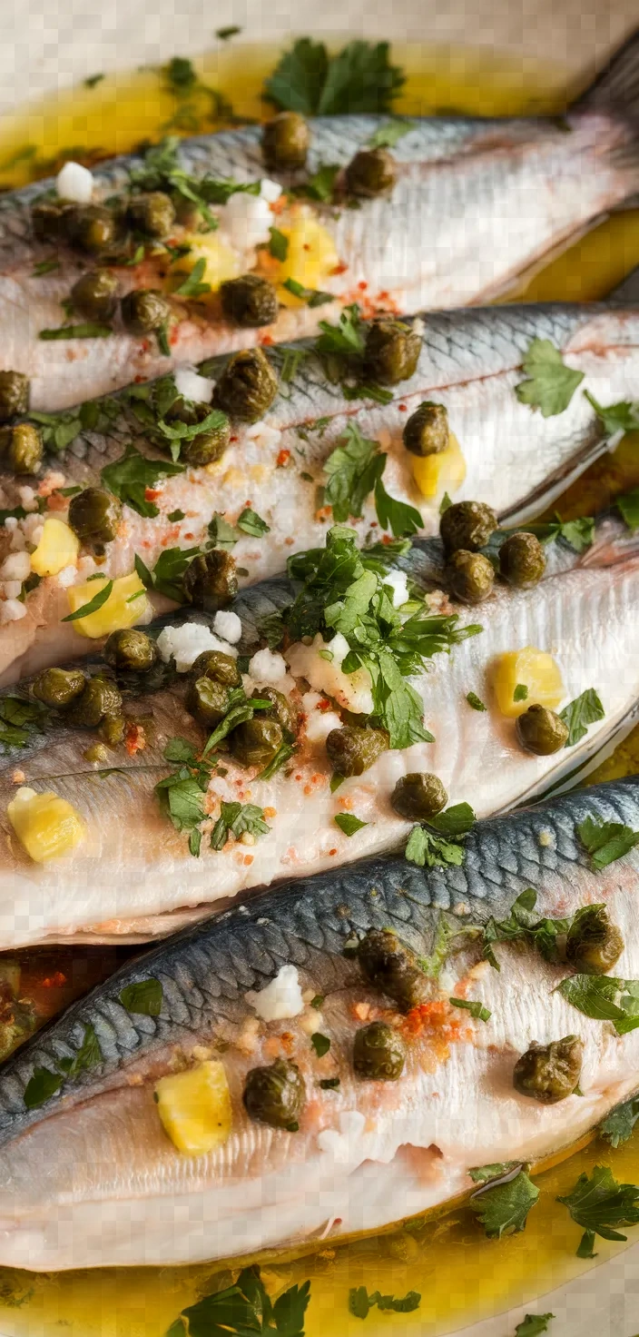 Ingredients photo for Red Mullet In Caper Sauce Recipe