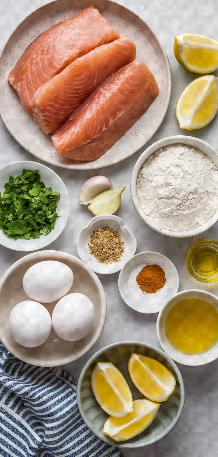 Ingredients photo for Smyrna Style Cod Fritters Recipe