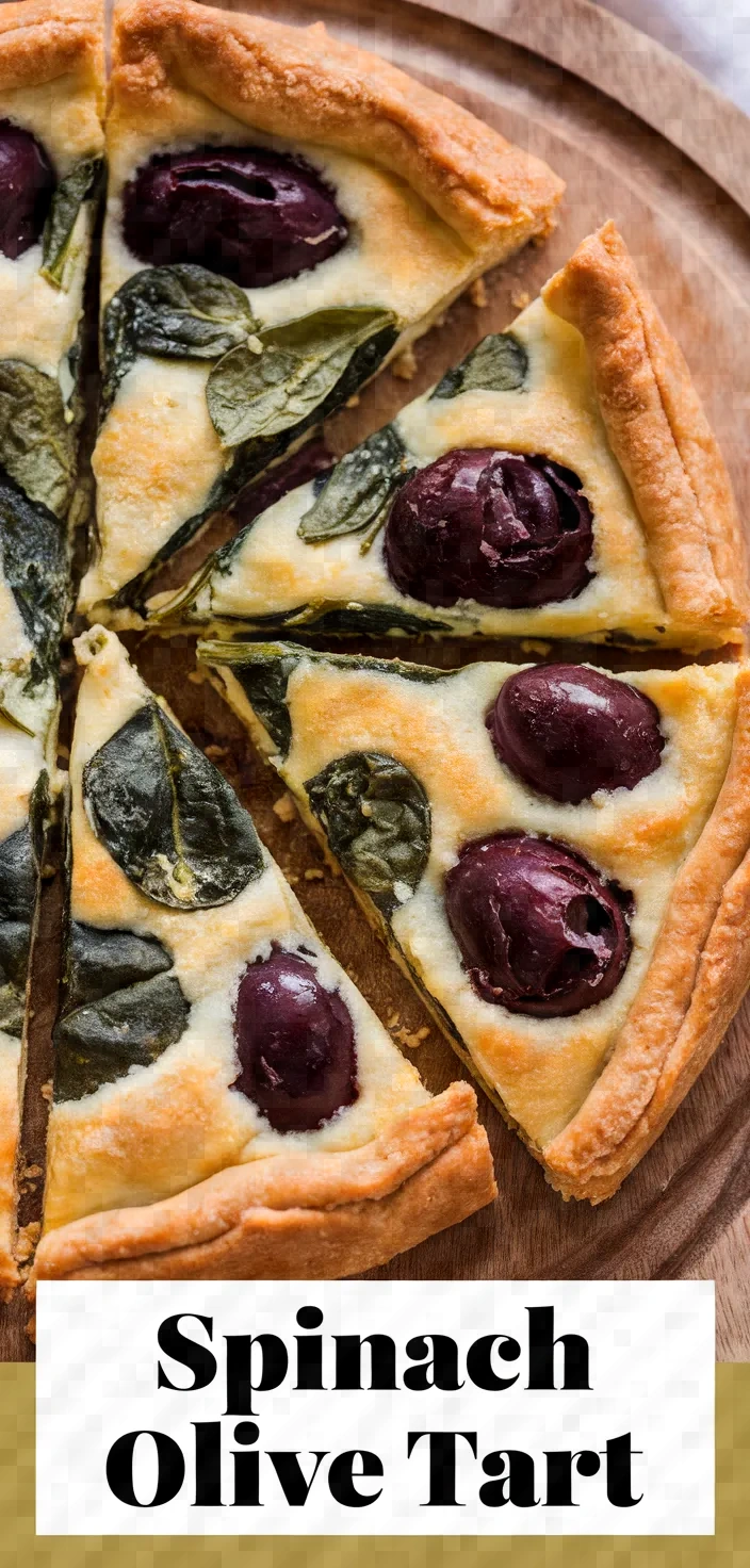 Spinach And Olive Tart Recipe