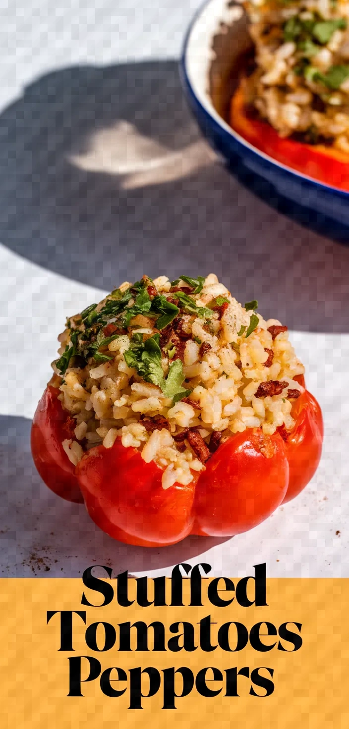 Stuffed Tomatoes Peppers Gemista Recipe