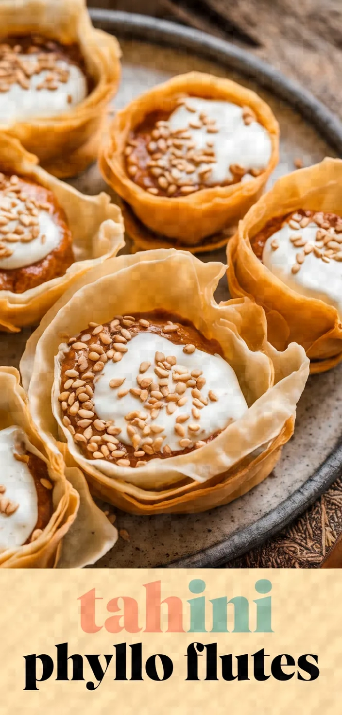 Tahini Phyllo Flutes Recipe