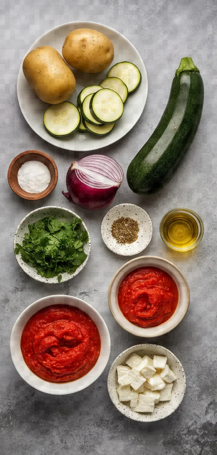 Ingredients photo for Briam Baked Summer Vegetable Casserole Recipe