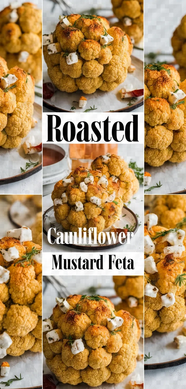 A photo of Cauliflower Roasted With Mustard Feta And Garlic Recipe