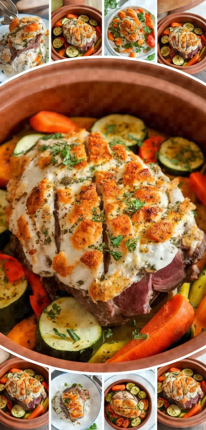 A photo of Clay Baked Lamb In A Greek Yogurt Crust Recipe