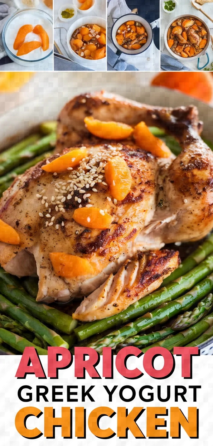 A photo of Greek Yogurt Apricot Roasted Chicken Recipe
