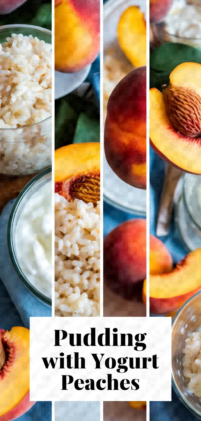 A photo of Rice Pudding With Greek Yogurt Peaches Recipe