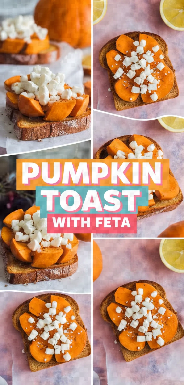 A photo of Roasted Pumpkin On Toast With Feta Recipe