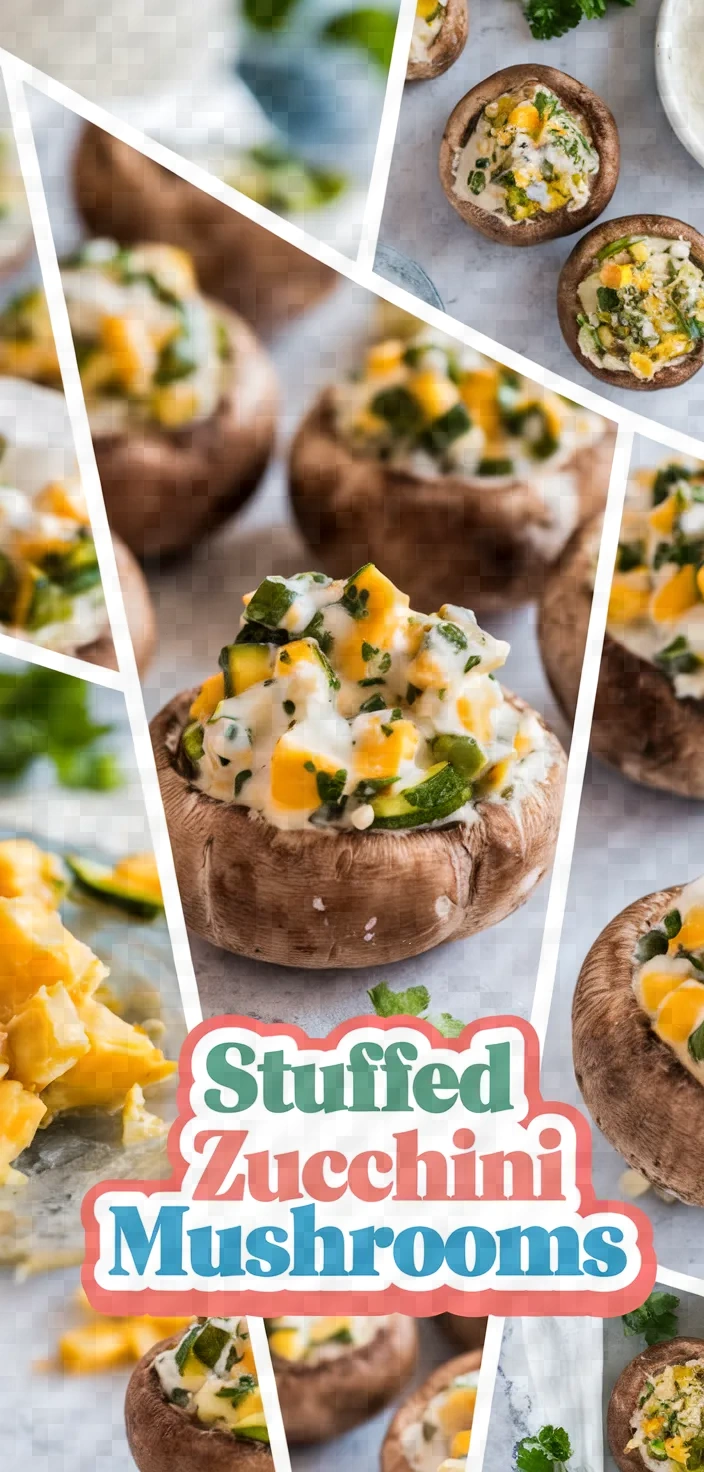 A photo of Stuffed Zucchini With Mushrooms Recipe