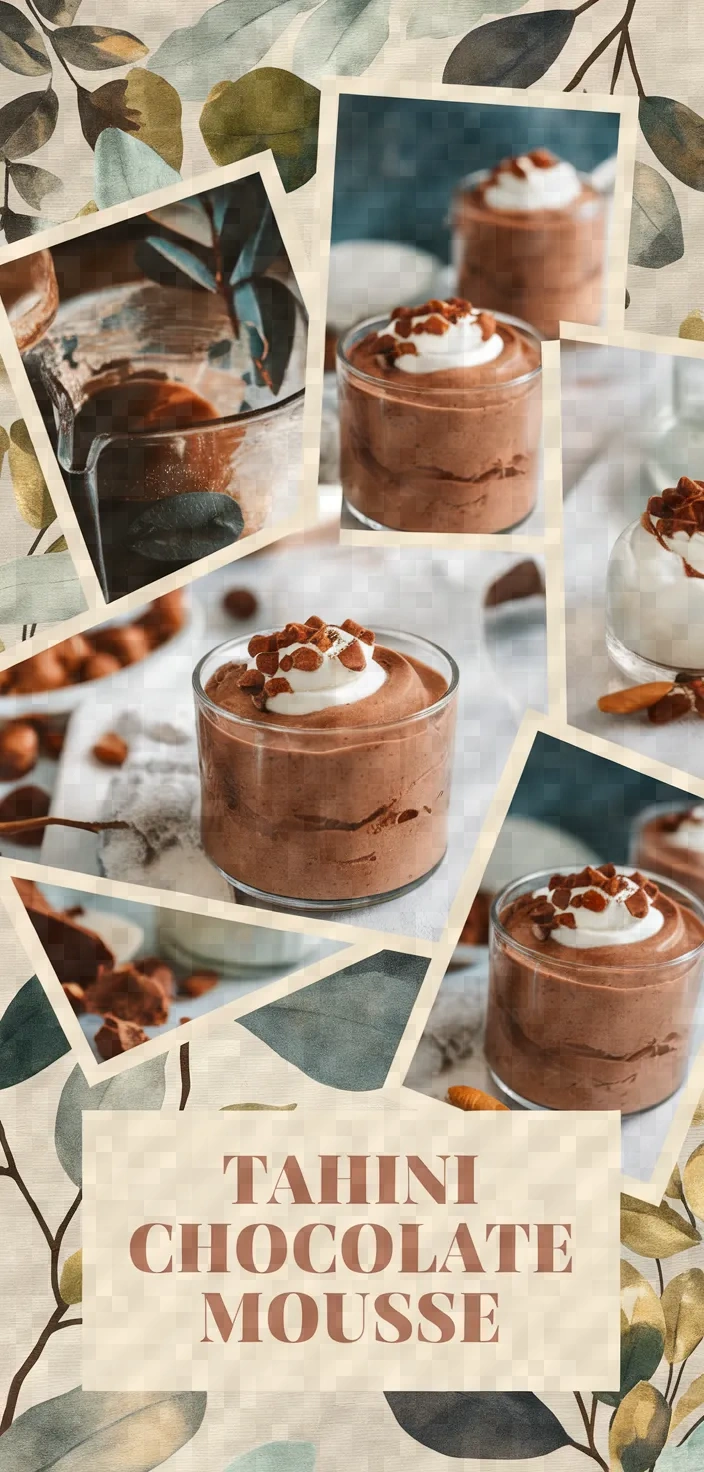 A photo of Tahini Chocolate Mousse Recipe