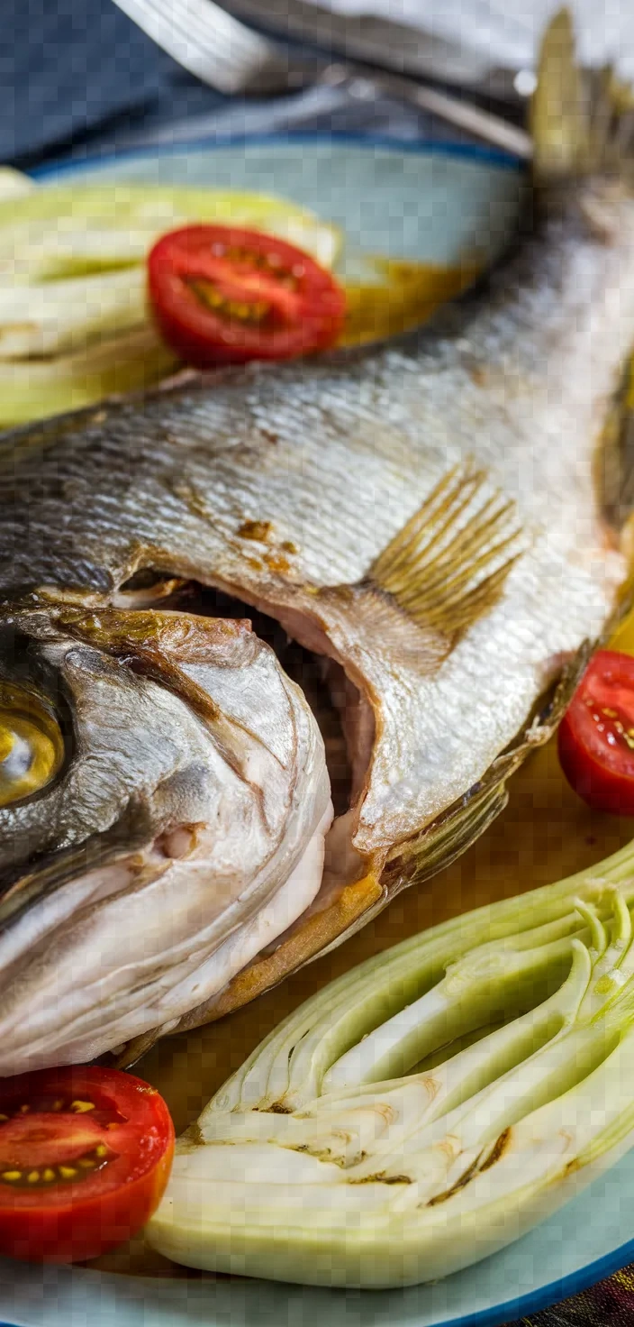 Photo of Gilthead Bream Tsipoura Roasted With Fennel And Tomatoes Recipe