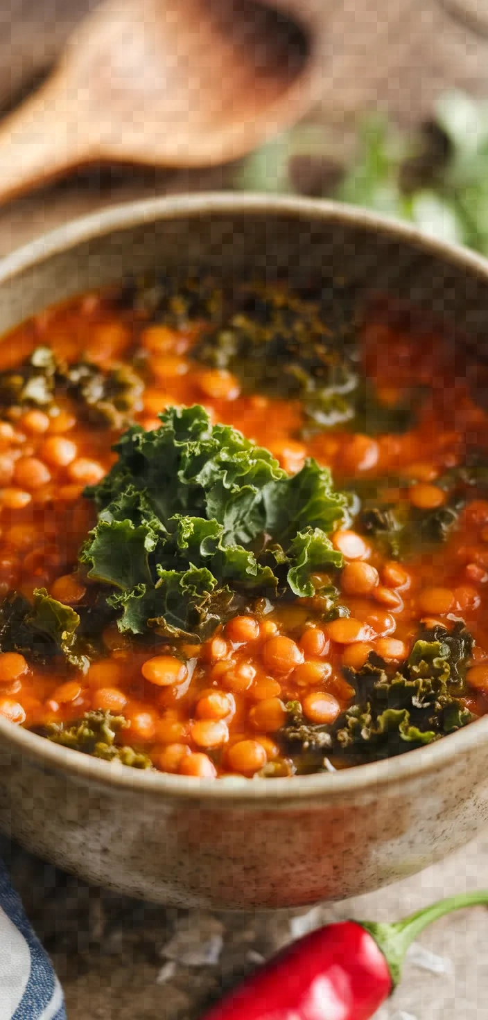 Photo of Lentil Soup With Kale And Chile Pepper Recipe