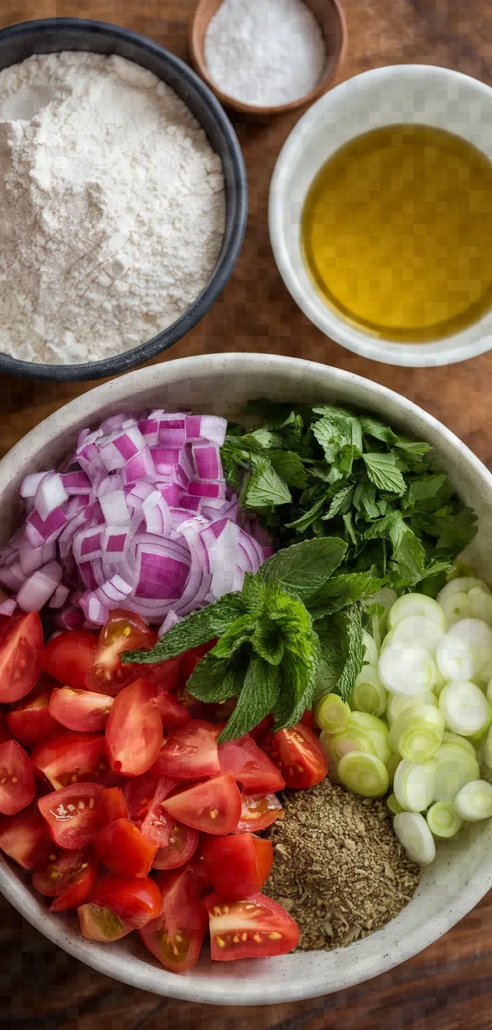 Ingredients photo for Recipe Of The Day Santorini Tomato Fritters