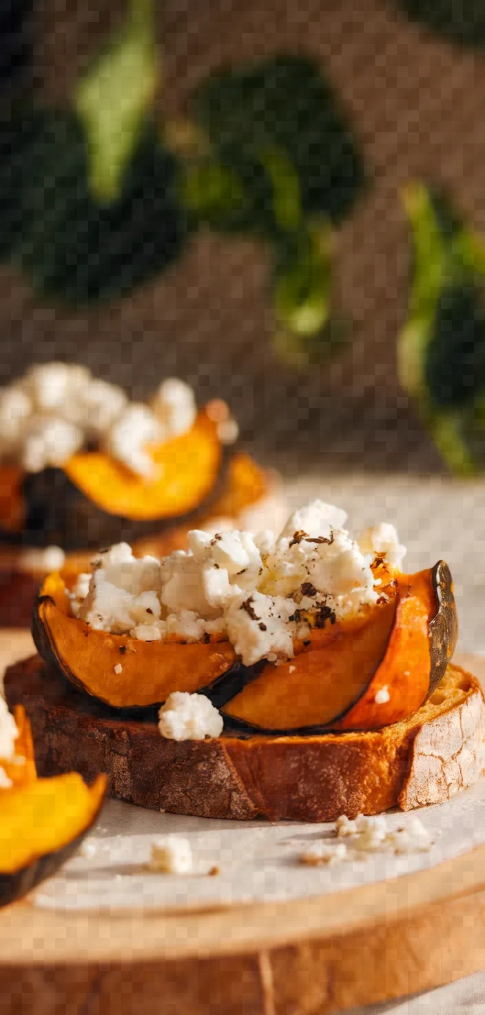 Photo of Roasted Pumpkin On Toast With Feta Recipe