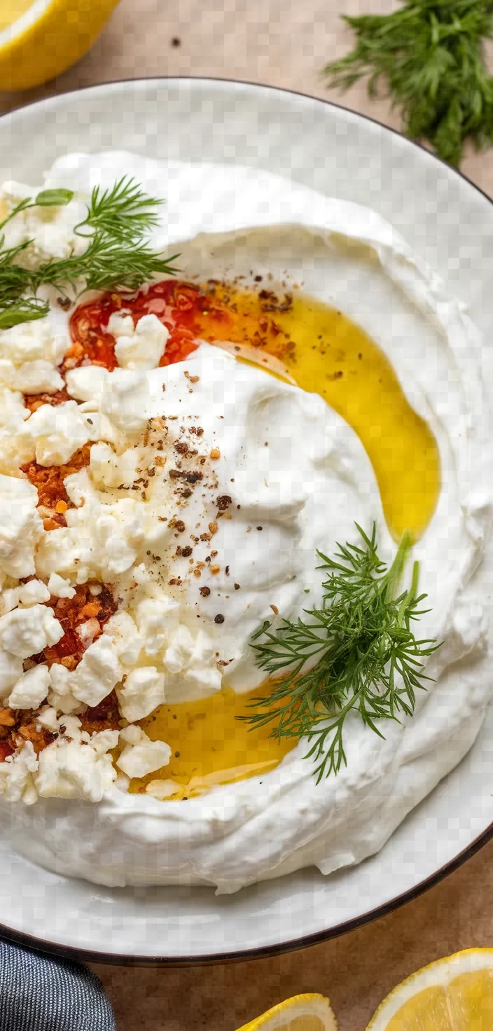 Ingredients photo for Whipped Feta Yogurt Dip Recipe