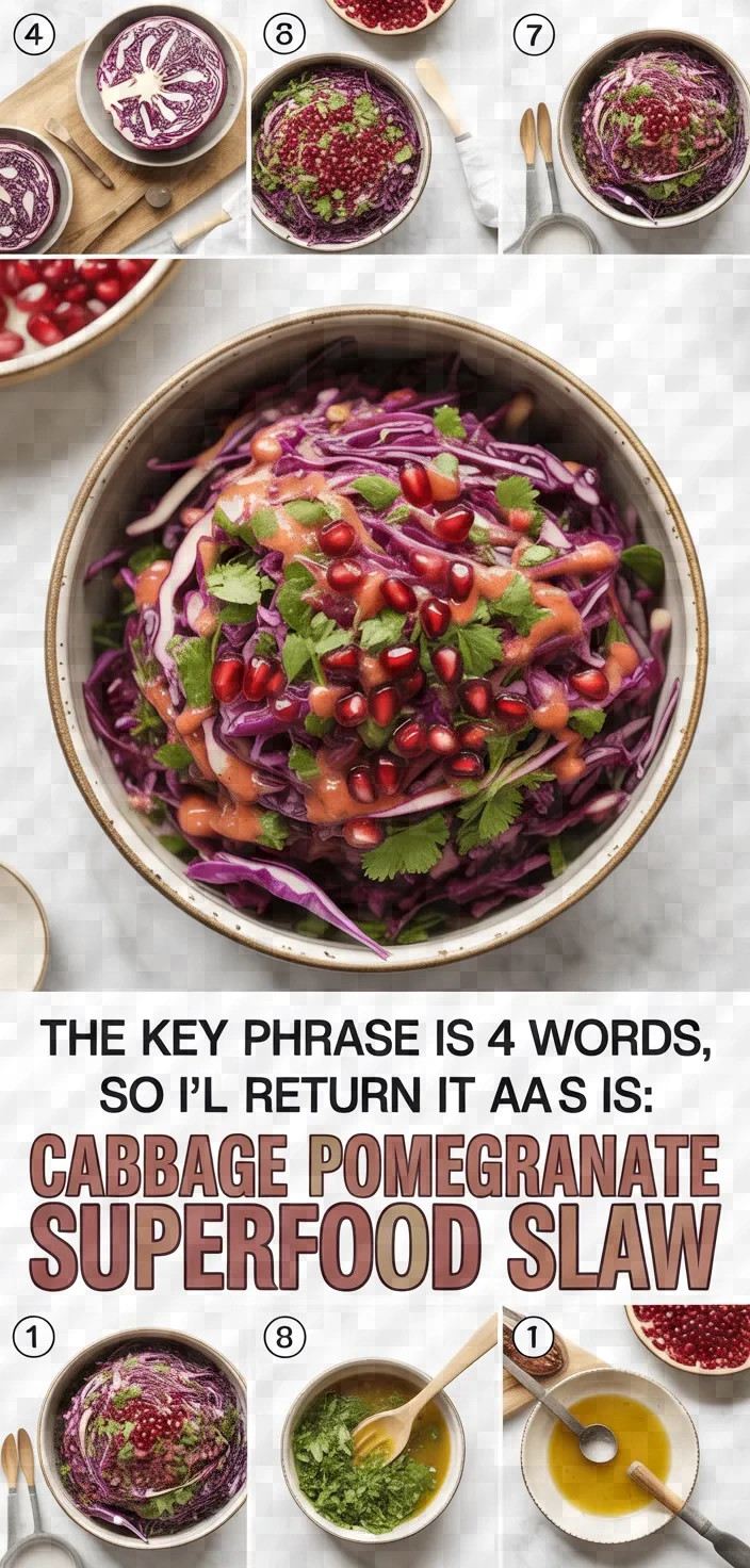 A photo of Cabbage Pomegranate Superfood Slaw Recipe