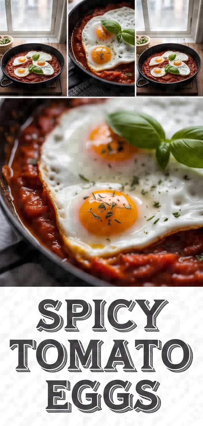 A photo of Eggs Baked In Spicy Tomato Sauce Recipe