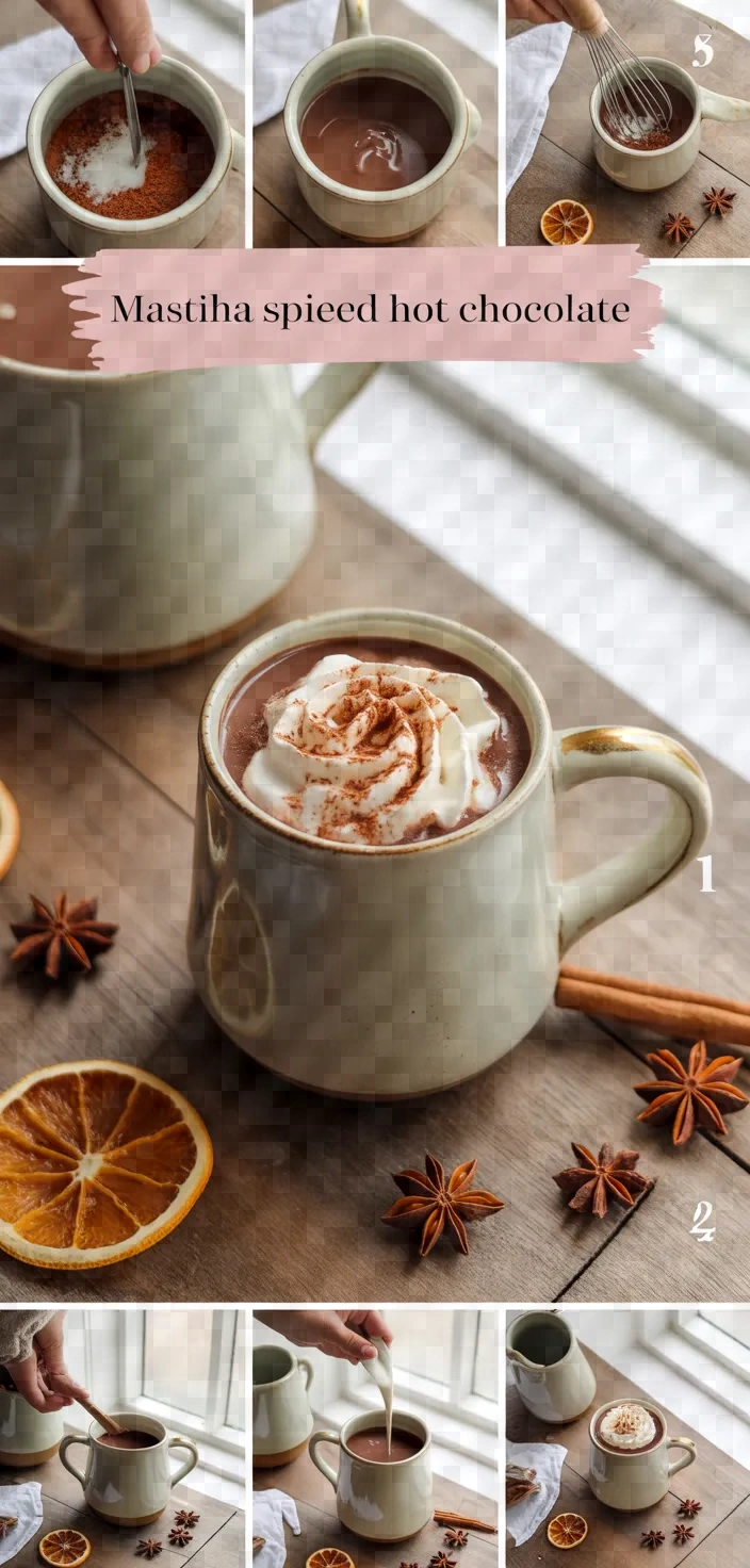 A photo of Mastiha Spiced Hot Chocolate Recipe