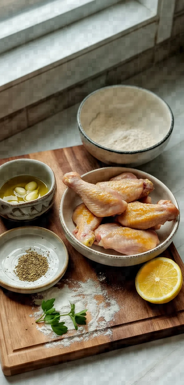 Ingredients photo for Greek Style Ouzo Greek Balsamic Mustard Glazed Chicken Wings Recipe