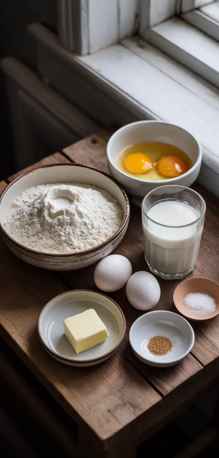 Ingredients photo for Best Crepes Recipe (with Video)