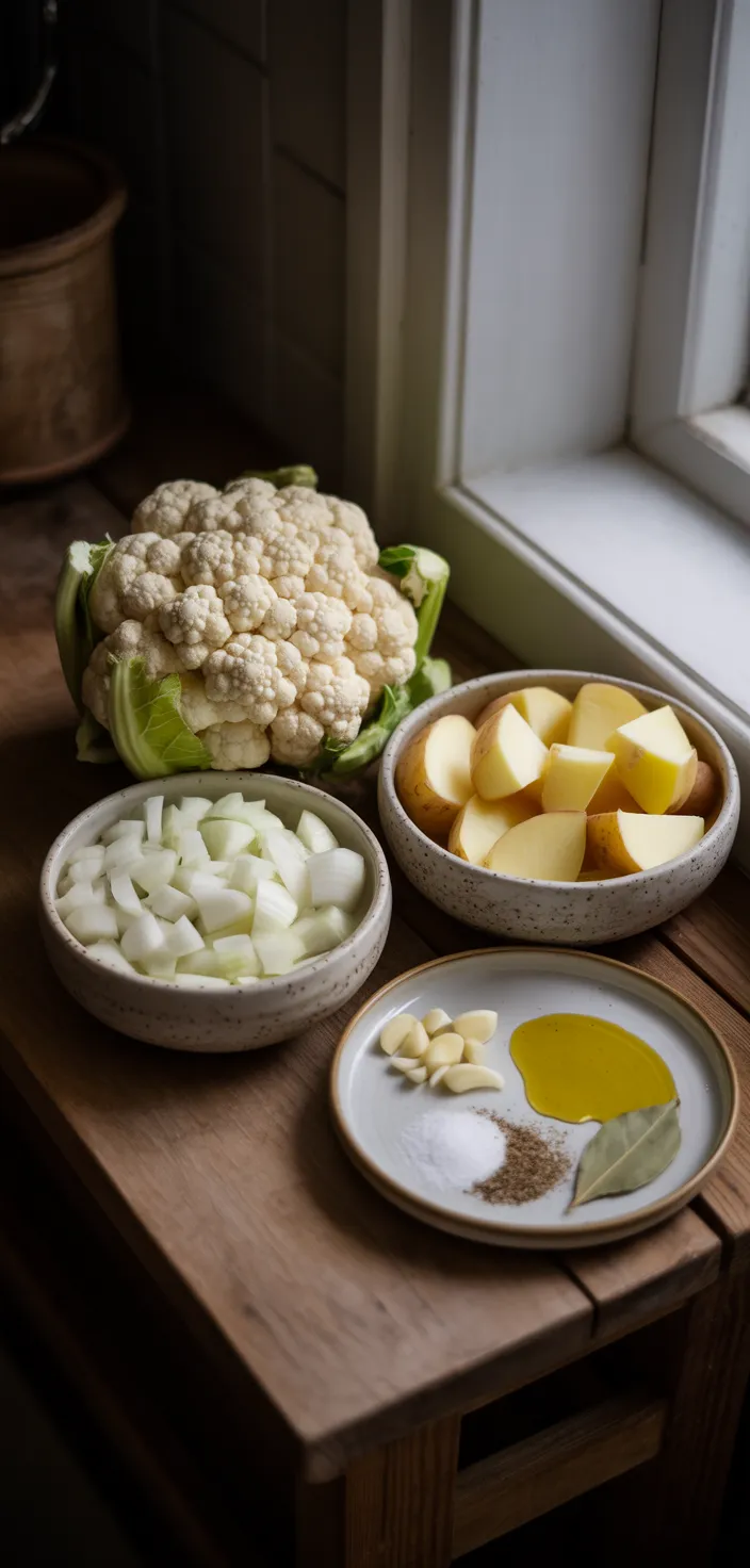 Ingredients photo for Cauliflower Chowder Recipe