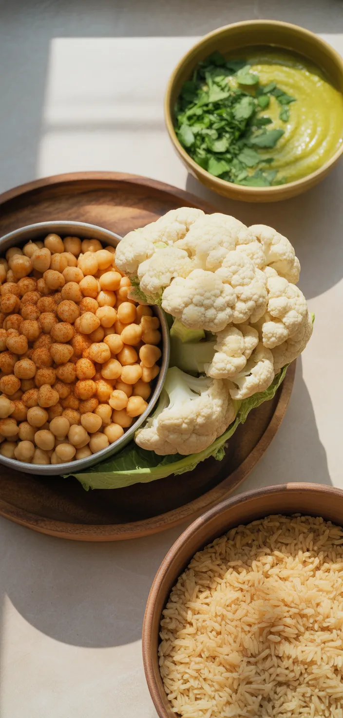Ingredients photo for Cauliflower Shawarma Bowls Recipe