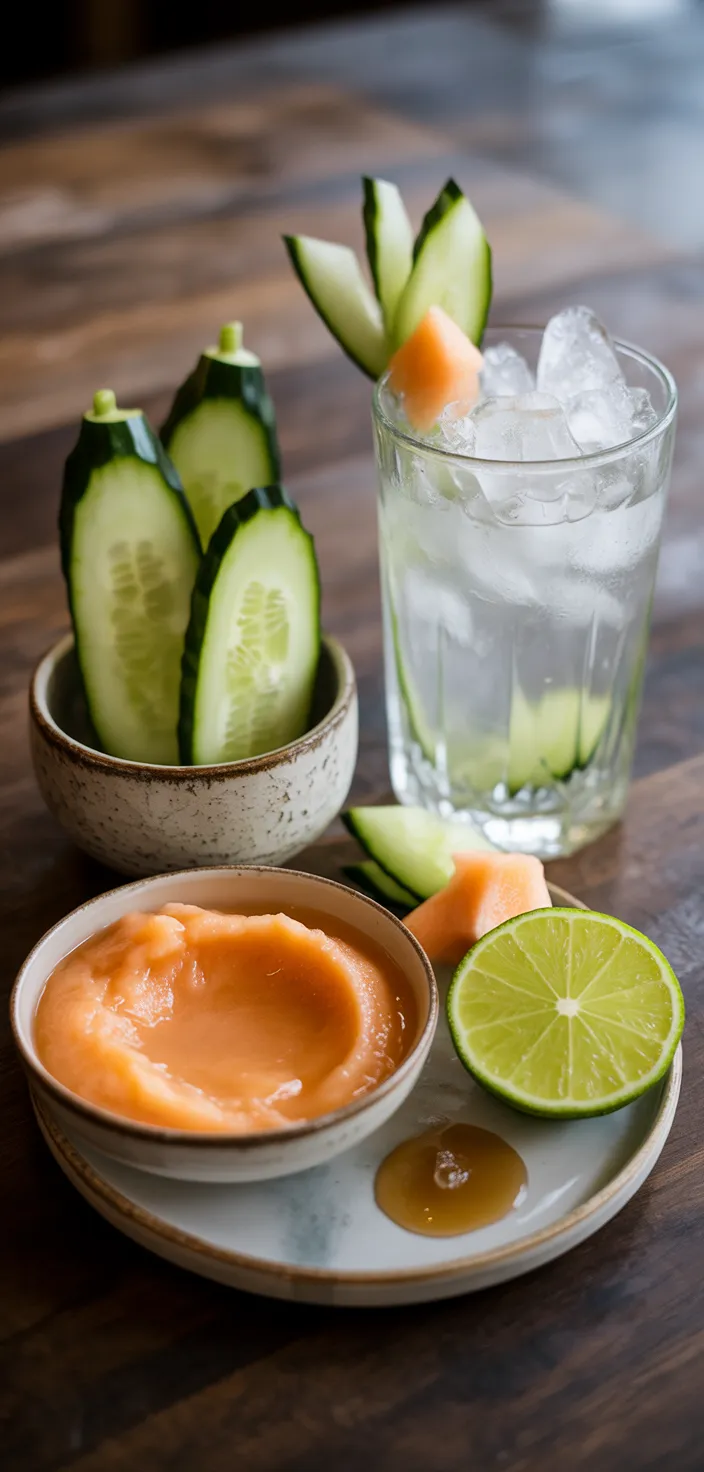 Ingredients photo for Cucumber Melon Splash  Recipe