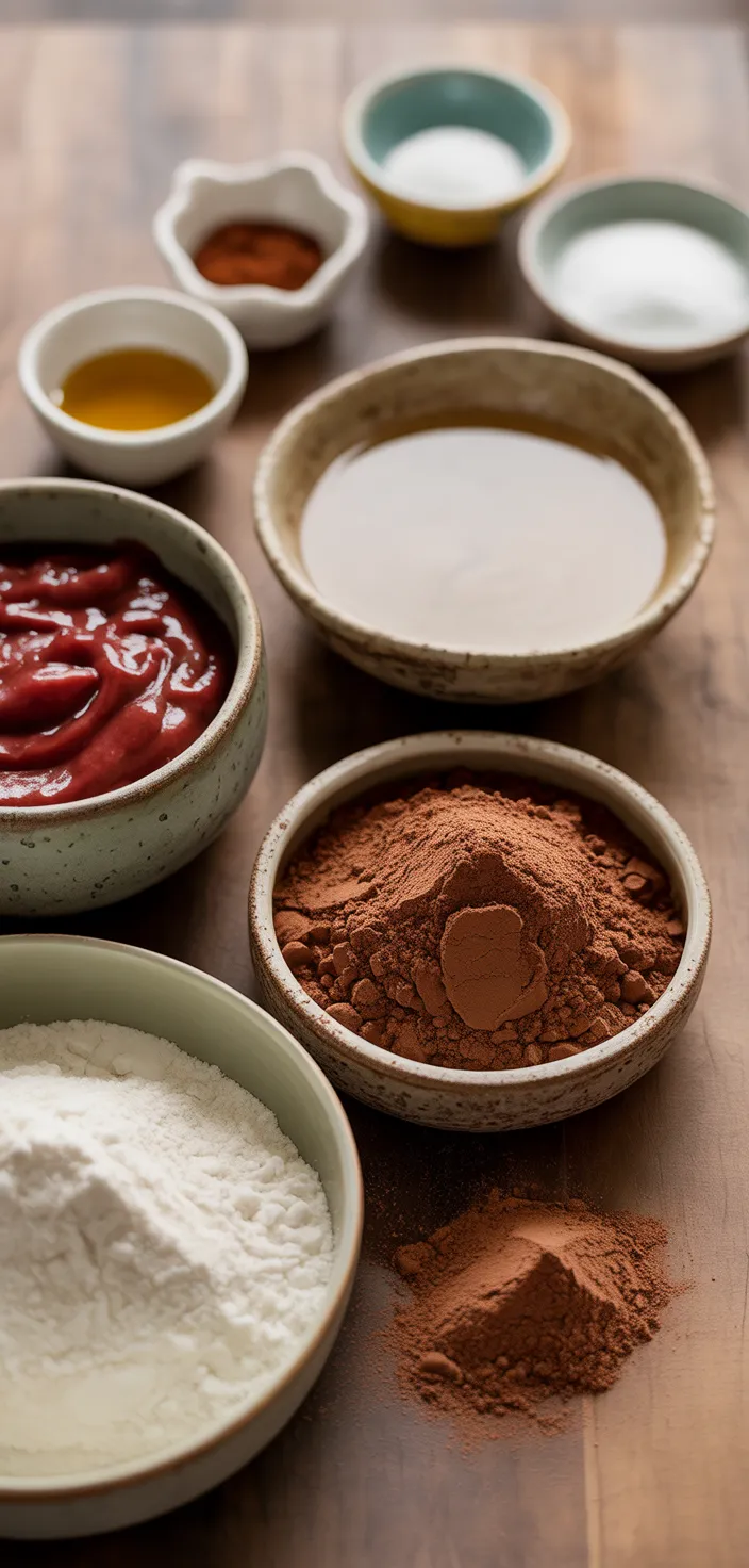 Ingredients photo for Fudgy Vegan Brownies Recipe