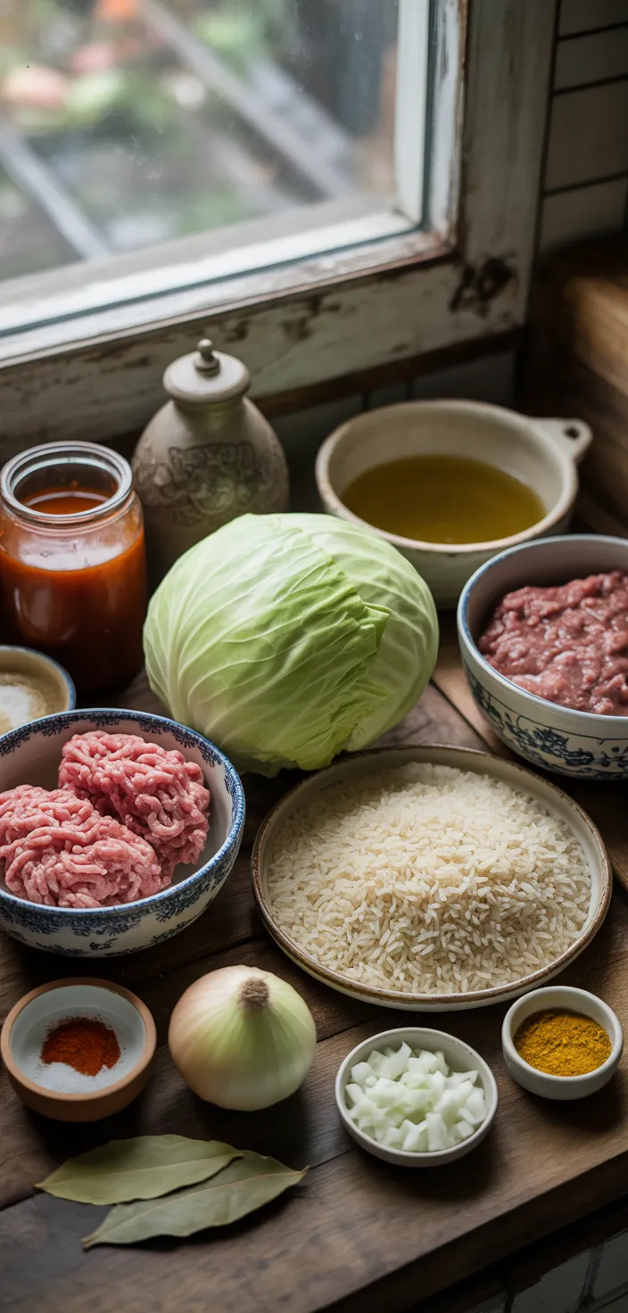 Ingredients photo for Grandma's Golumpki Recipe