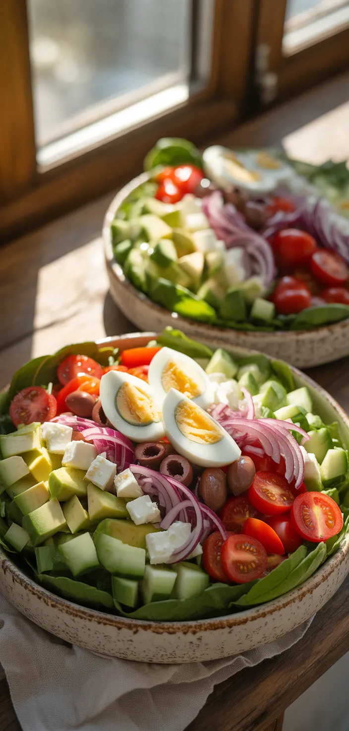 Ingredients photo for MEDITERRANEAN DIET GREEK COBB SALAD Recipe