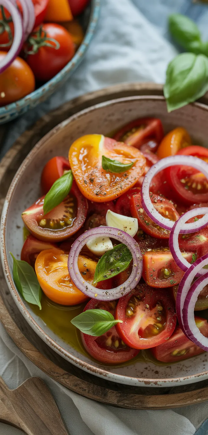 Ingredients photo for This Is THE Best Summer Tomato Salad (Even Better Than Caprese) Recipe
