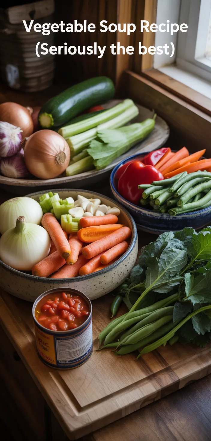 Ingredients photo for Vegetable Soup Recipe (Seriously The Best!)