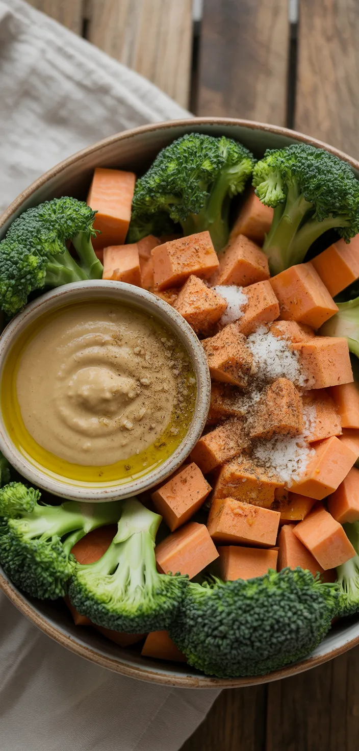 Ingredients photo for Broccoli Sweet Potato Bowl Recipe