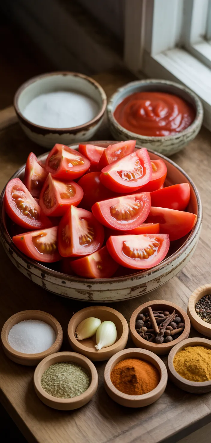 Ingredients photo for Canned Ketchup Recipe (Heinz Copycat)