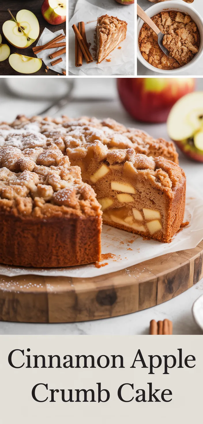 A photo of Cinnamon Apple Crumb Cake Recipe