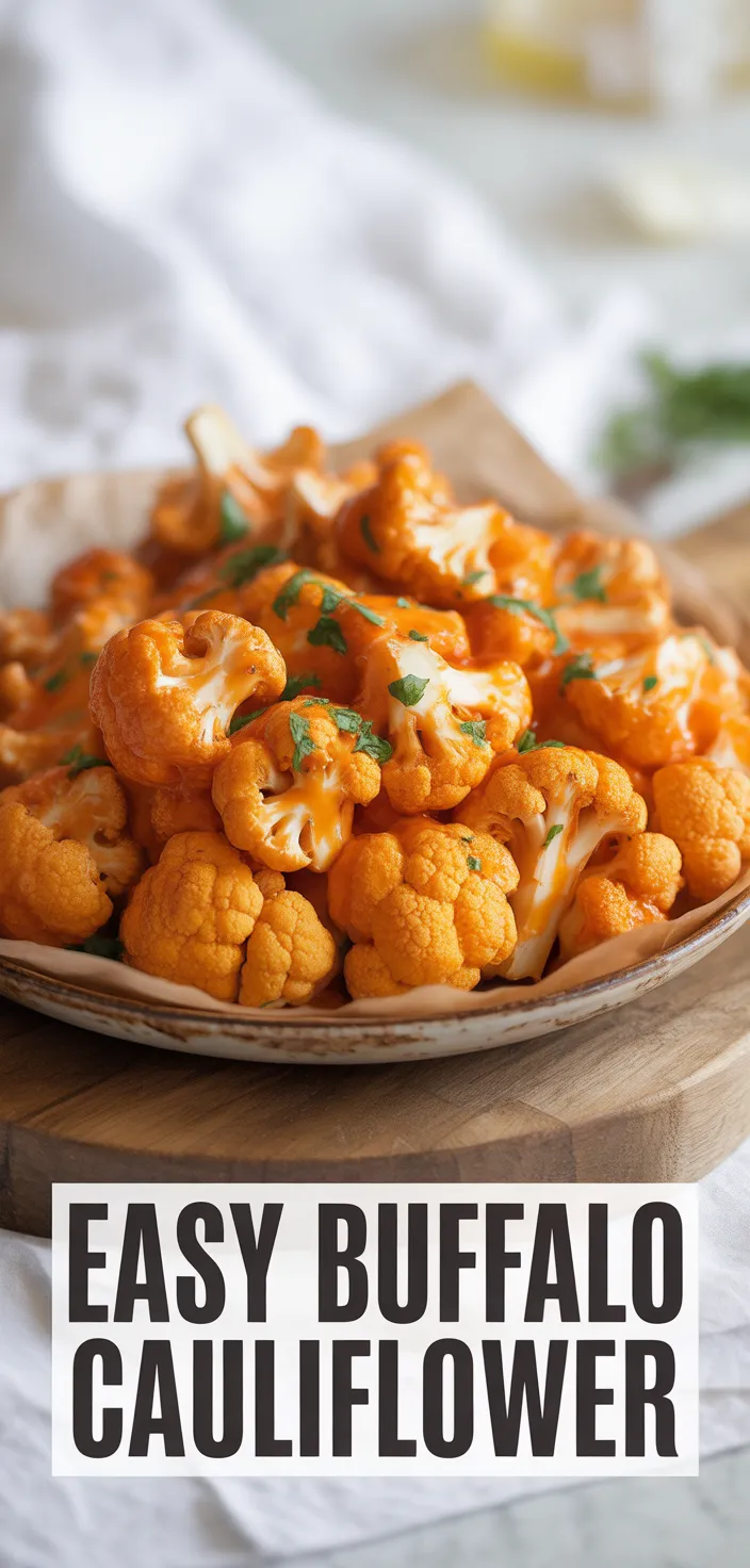 A photo of Easy Buffalo Cauliflower Recipe