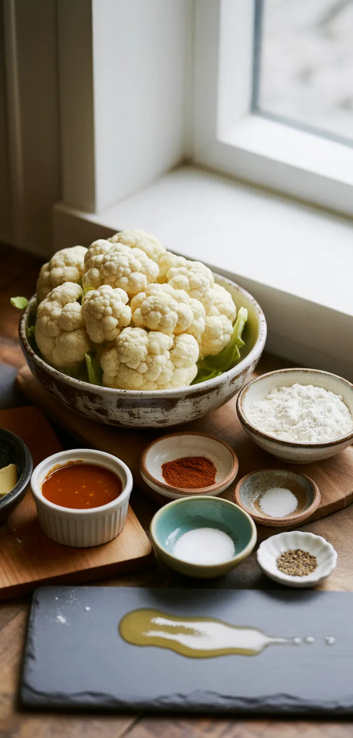 Ingredients photo for Easy Buffalo Cauliflower Recipe