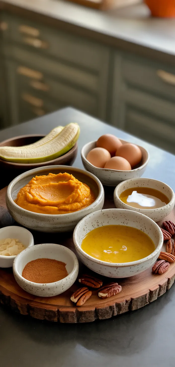 Ingredients photo for Gluten Free Paleo Pumpkin Protein Muffins Recipe