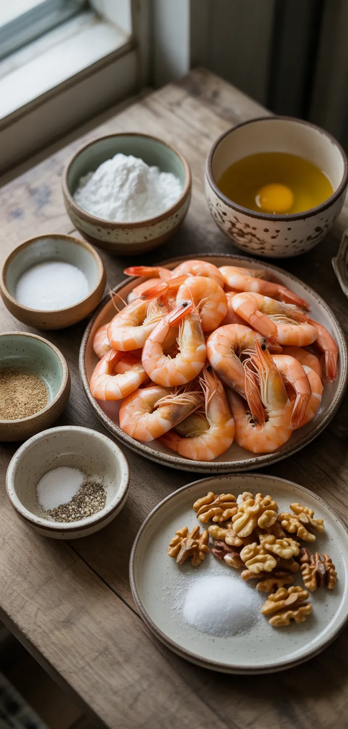 Ingredients photo for Honey Walnut Shrimp Recipe