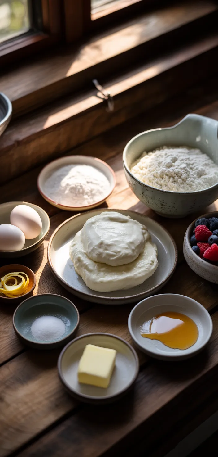 Ingredients photo for Ricotta Pancakes Recipe