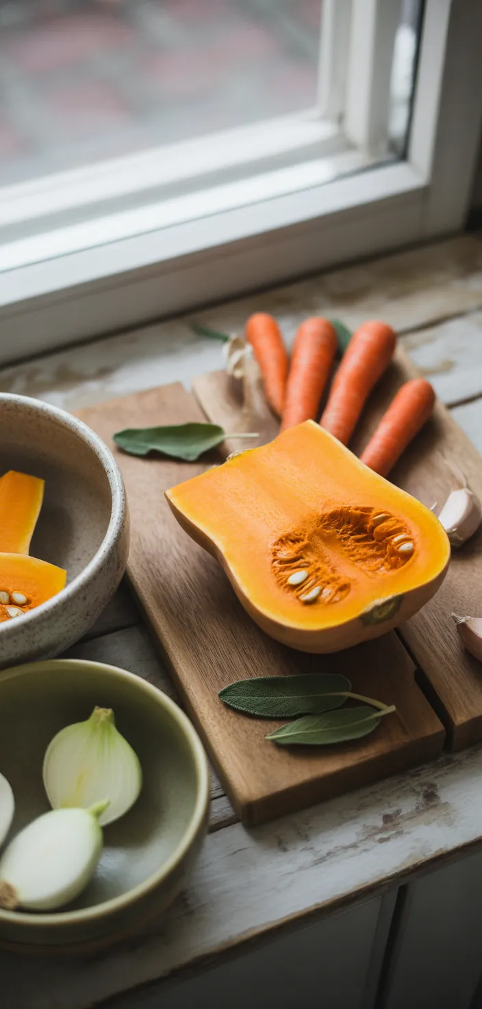Ingredients photo for Roasted Butternut Squash Soup Recipe